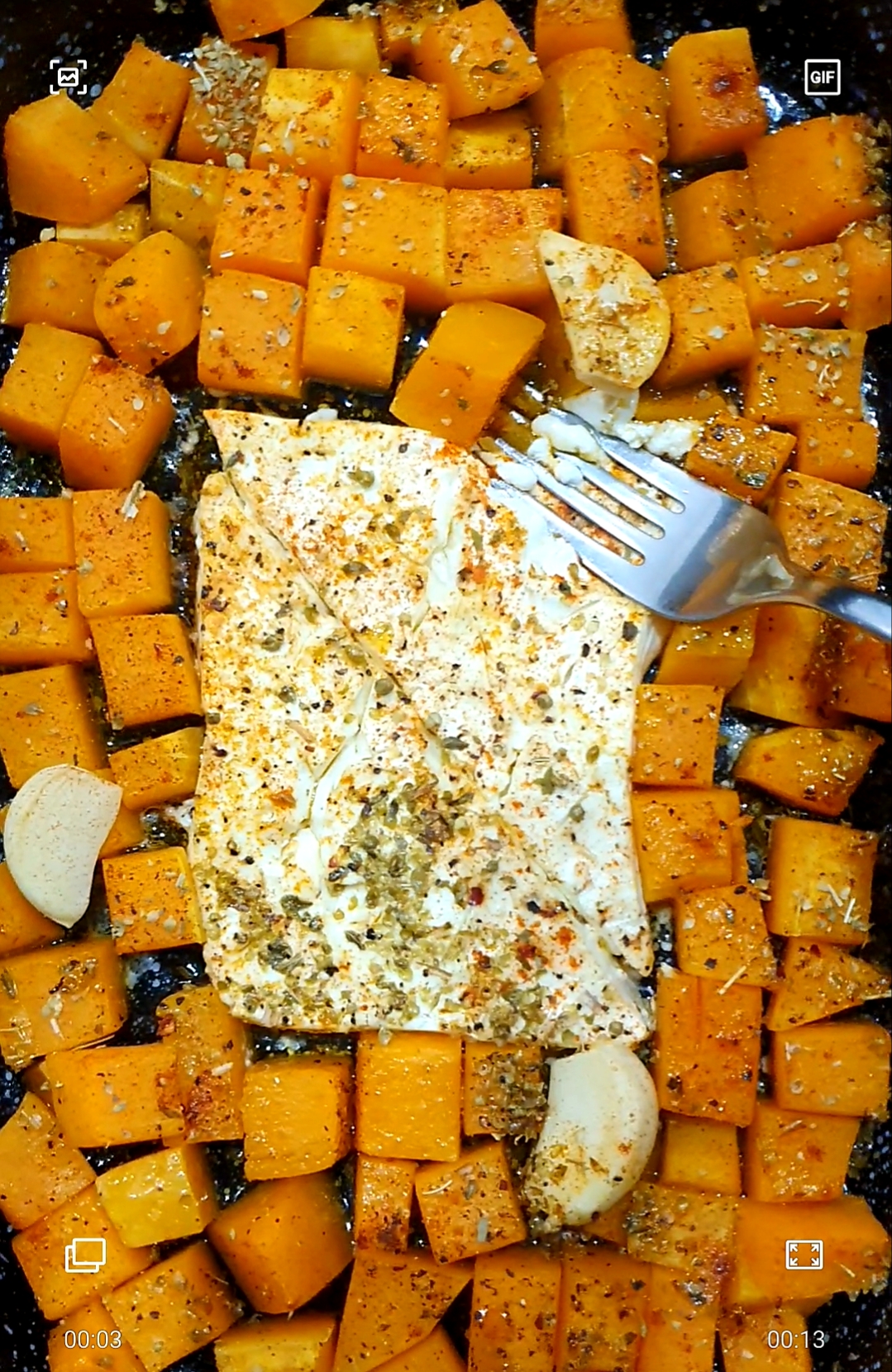 roasted baked butternut squash feta pasta
