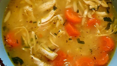 zupa z kurczakiem i makaronem orzo
