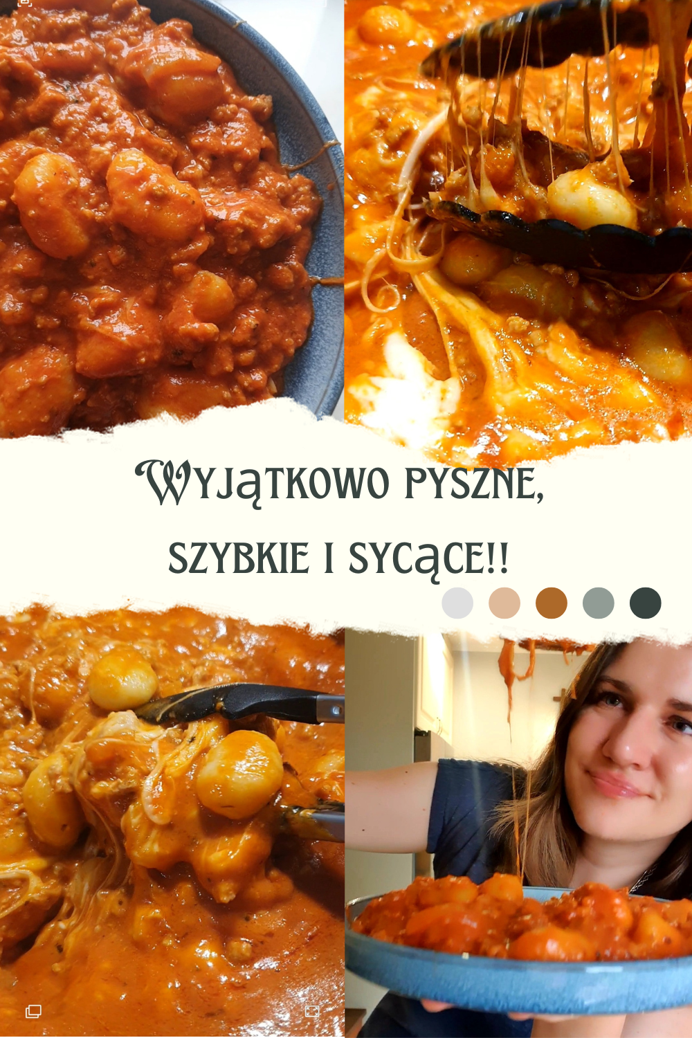gnocchi z sosem mięsno-pomidorowym przepis