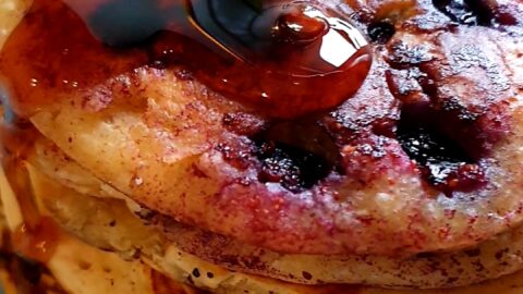 przepis na pancakes z borówkami