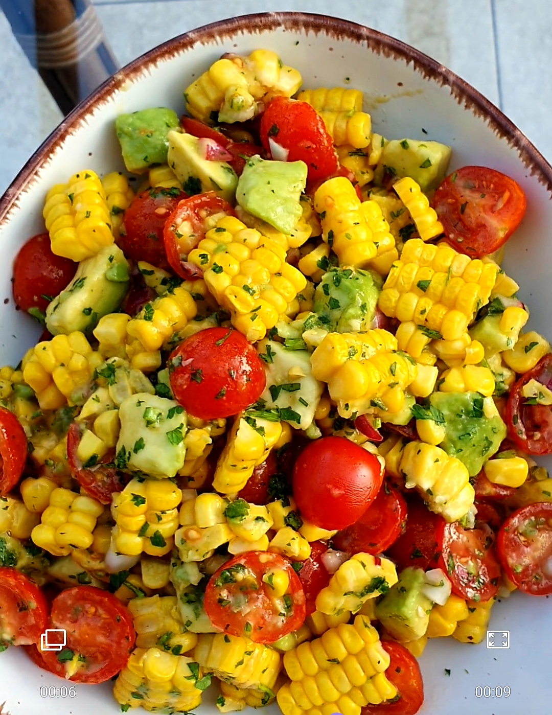 avocado corn tomato salad