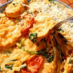 Creamy-chicken-orzo-with-sun-dried-tomatoes
