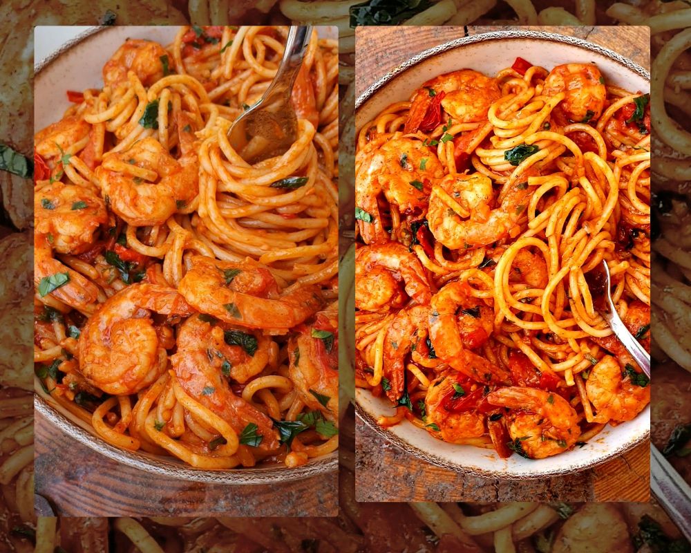 shrimp tomato pasta
